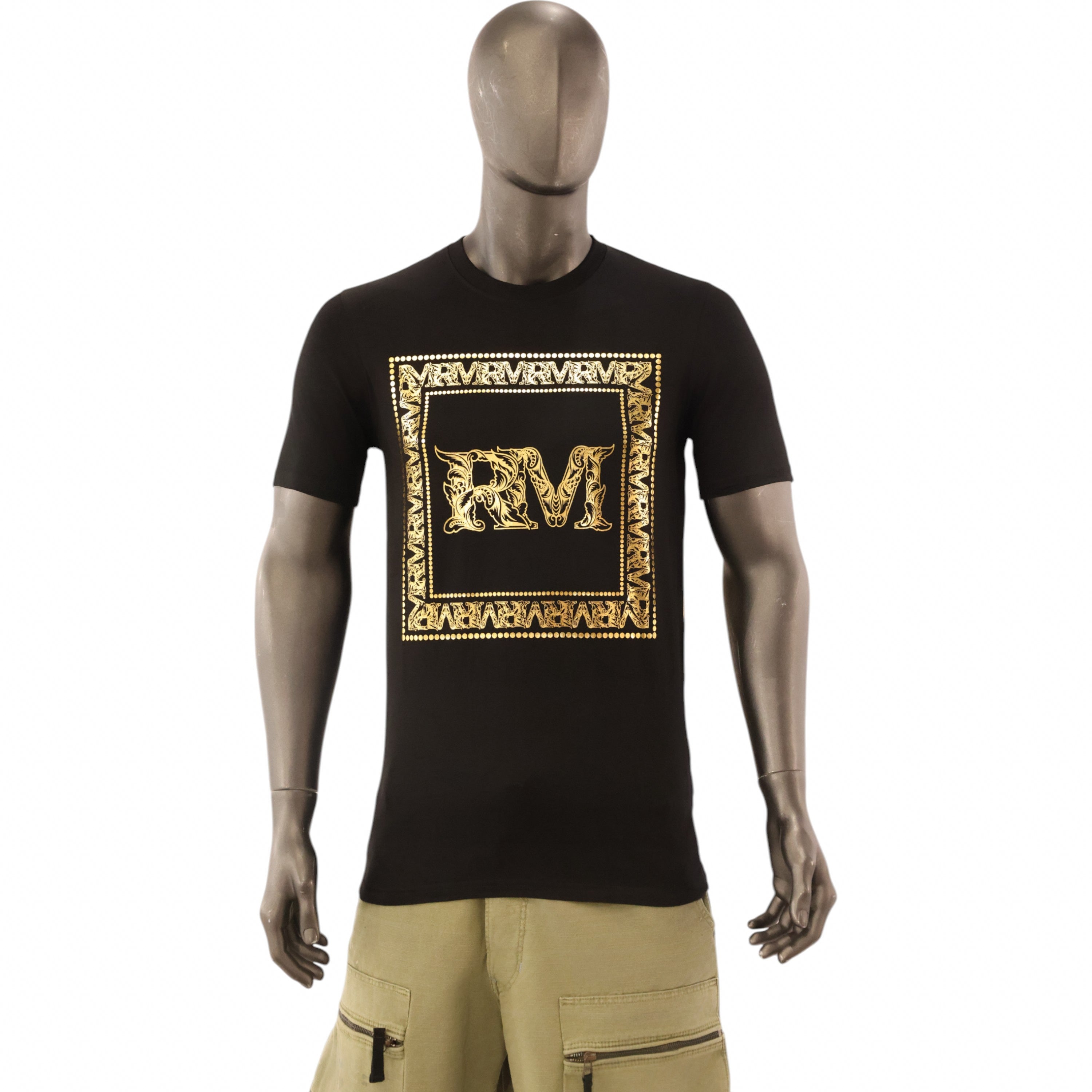 Rossimoda T-Shirt Lux Gemme Black-Gold